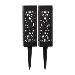 LED solar-sfeerlamp Izola met aardspies 2 per set