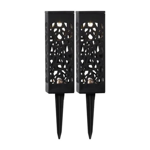 LED solar-sfeerlamp Izola met aardspies 2 per set