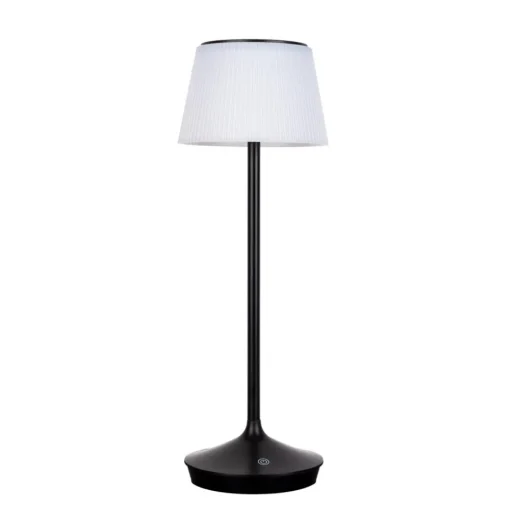 LED solar-tafellamp Emmi CCT oplaadbaar, zwart