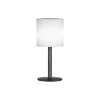 LED solar-tafellamp Lesina, zandzwart/wit