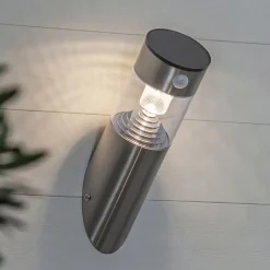 LED solar-wandlamp Marbella met bewegingssensor