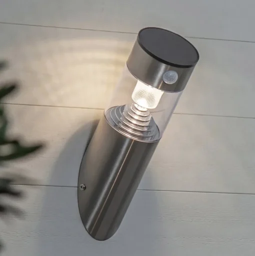 LED solar-wandlamp Marbella met bewegingssensor