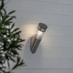 LED solar-wandlamp Marbella met bewegingssensor