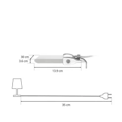 LED spiegellamp Daniela, IP44
