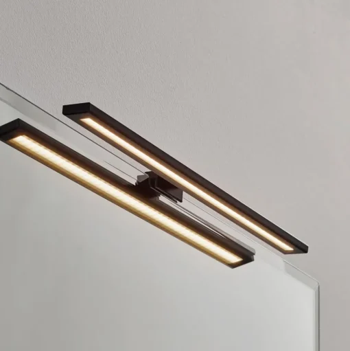 LED spiegellamp Espelho 40 cm zwart 3.000 K