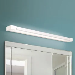 LED spiegellamp Marilyn, wit, gezwenkt 90 cm