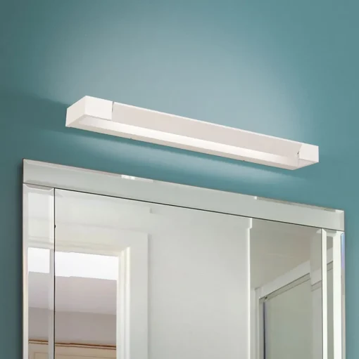 LED spiegellamp Marilyn, wit, gezwenkt 60 cm