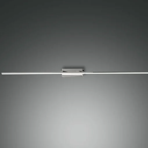 LED spiegellamp Nala, verchroomd, breedte 110 cm, metaal