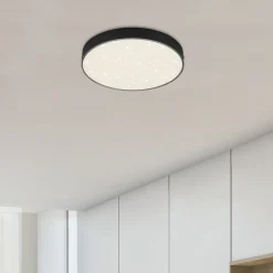LED Star plafondlamp, Ø 21,2 cm, zwart
