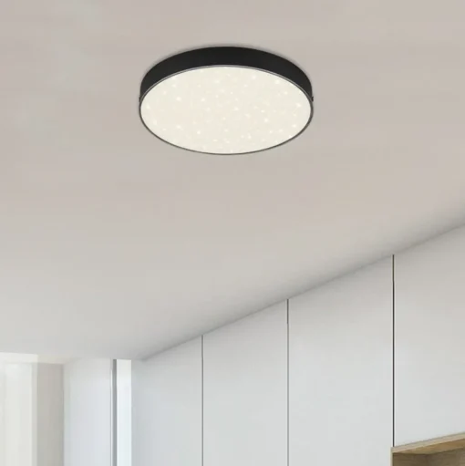 LED Star plafondlamp, Ø 21,2 cm, zwart