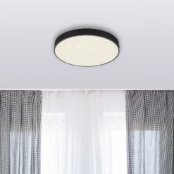 LED Star plafondlamp, Ø 21,2 cm, zwart