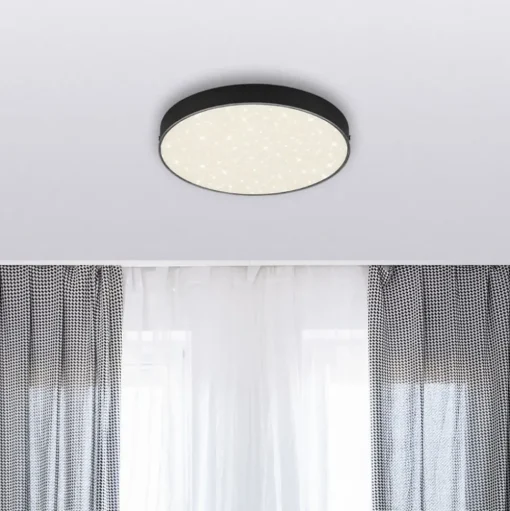 LED Star plafondlamp, Ø 21,2 cm, zwart