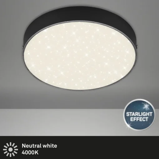 LED Star plafondlamp, Ø 21,2 cm, zwart
