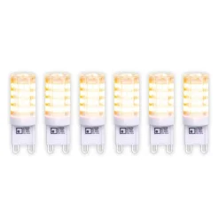 LED stiftlamp G9 3,5W warmwit 350 Lumen 6 per pak