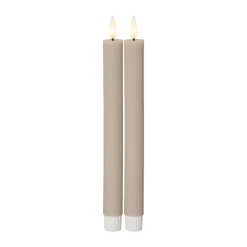LED strip, beige, 25 cm waxine batterij set van 2