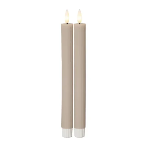 LED strip, beige, 25 cm waxine batterij set van 2