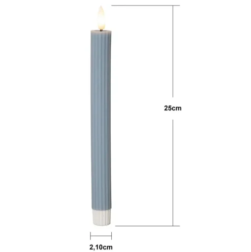 LED strip, blauw, 25 cm, wasbatterij set van 2