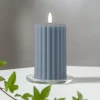 LED strip Flame Stripe blauw 15 cm echte was op batterijen
