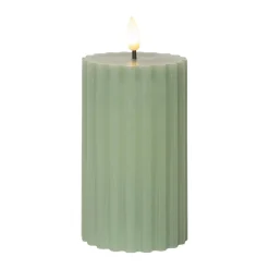 LED strip Flame Stripe groen 15 cm echte was op batterijen