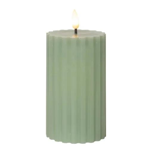 LED strip Flame Stripe groen 15 cm echte was op batterijen