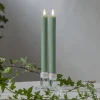 LED strip, groen, 25 cm, wasbatterij set van 2