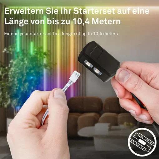 LED strip Pimp your panel, uitbreidingsset, RGBW, lengte 2,6 m