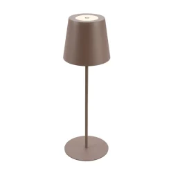 LED tafellamp 7508012, bruin, 2.700 K IP44 touchdimmer