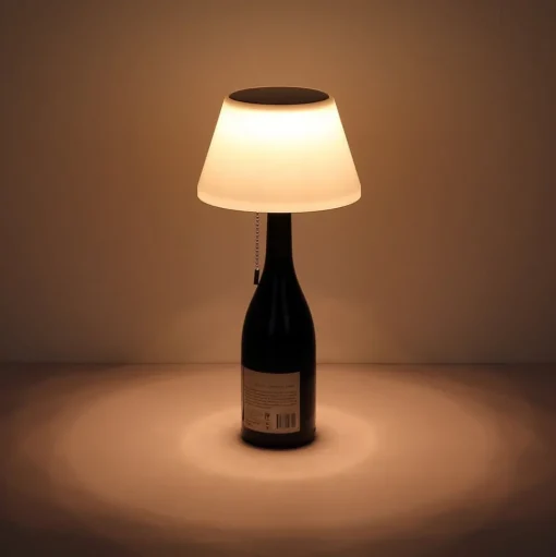 LED tafellamp 36000 fles top wit plastic