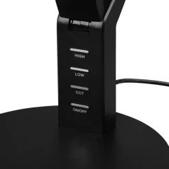 LED tafellamp Ava met dimfunctie, zwart