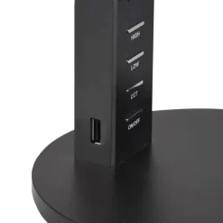 LED tafellamp Ava met dimfunctie, zwart