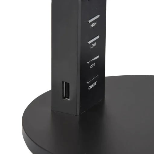 LED tafellamp Ava met dimfunctie, zwart