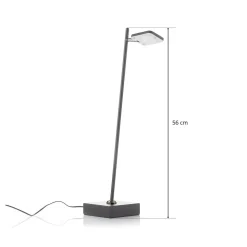 LED tafellamp Block, dimbaar, zwart