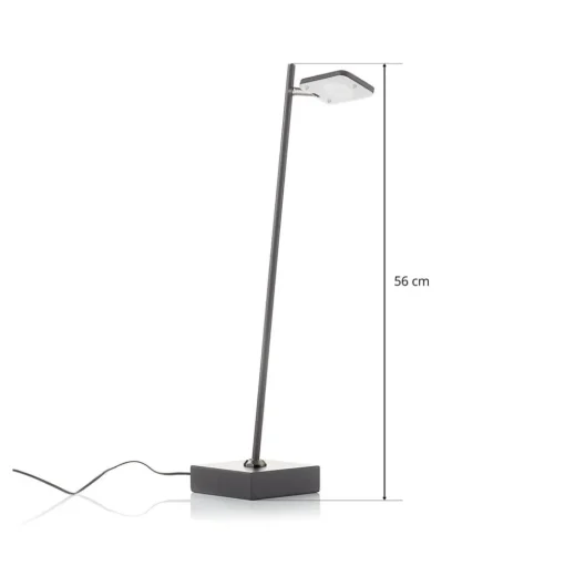 LED tafellamp Block, dimbaar, zwart