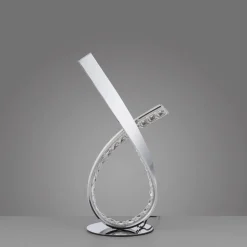 LED tafellamp Brilla, dimbaar, chroom