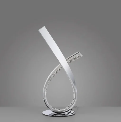 LED tafellamp Brilla, dimbaar, chroom