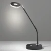 LED tafellamp Dent, dimbaar, CCT, 6W, zwart