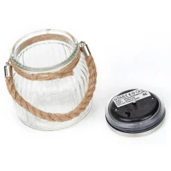 Led tafellamp Jar van glas