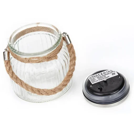 Led tafellamp Jar van glas