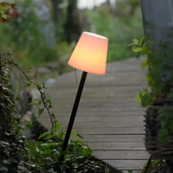 LED tafellamp Keno, aardspies, trekschakelaar accu