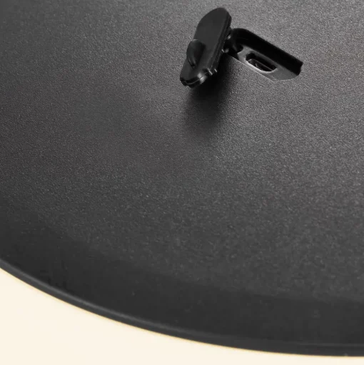 LED tafellamp Kettle Tripod hout, kap 36cm