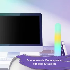 LED tafellamp LED lichtbalk, zwart, RGBW kunststof