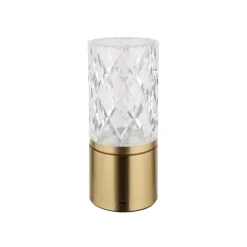 LED tafellamp Lunki, messingkleurig, hoogte 19 cm, CCT