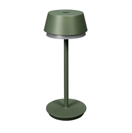 LED tafellamp Lyon, groen/grijs, IP54, dimmer, CCT, RGB