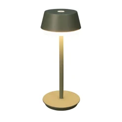LED tafellamp Lyon, groen/grijs, IP54, dimmer, CCT, RGB