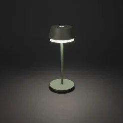 LED tafellamp Lyon, groen/grijs, IP54, dimmer, CCT, RGB