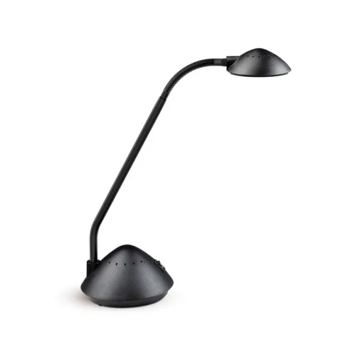 LED tafellamp MAULarc, zwart, hoogte 38 cm, flexibel
