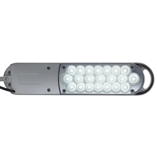 LED tafellamp MAULatlantic, zilver, hoogte 38 cm, klemvoet