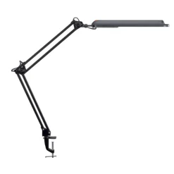LED tafellamp MAULatlantic, zwart, hoogte 38 cm, klemvoet