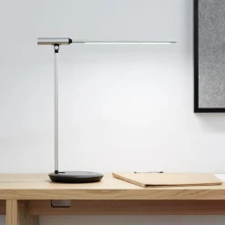 LED tafellamp MAULrubia, zilverkleurig, dimbaar, CCT