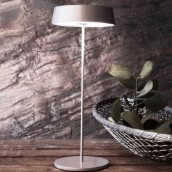 LED tafellamp Miram met accu, dimbaar, zwart